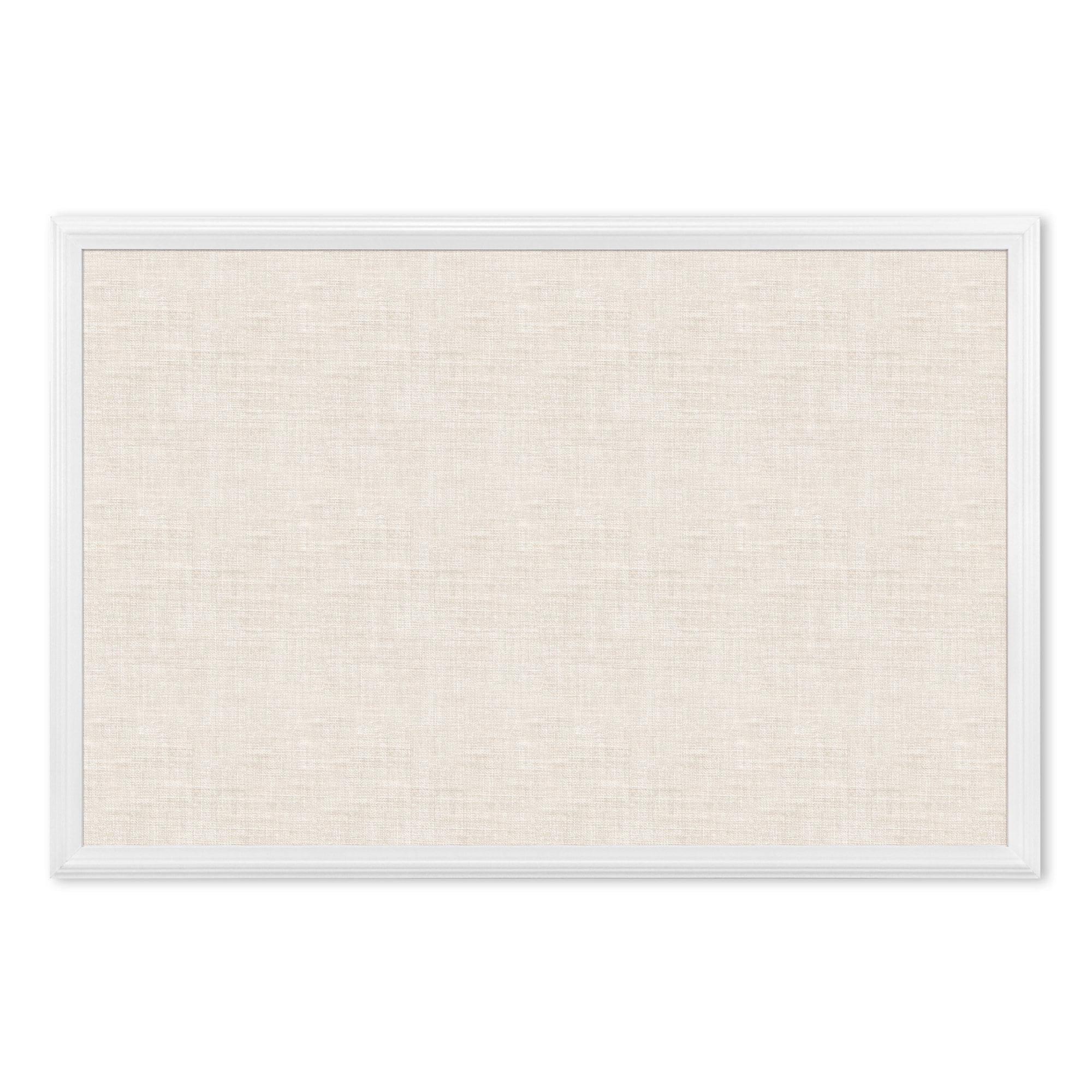 U Brands™ White 30'' x 20'' Framed Linen Bulletin Board